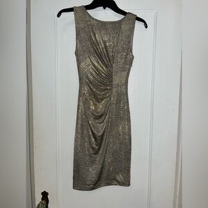 Calvin Klein Gold Midi Dress